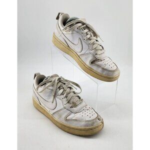 Nike Boys Court Borough Low 2 Lace‎ Up Sneaker Shoes White BQ5448-100 Youth 5.5Y